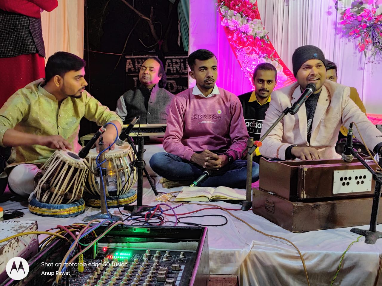 Tejsingh Kushwaha live Ghazal performance at a wedding celebration
